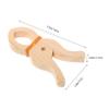 Luxshiny Large Laundry Clips, 5-Piece Set, Beige, Non-Slip Design view 2
