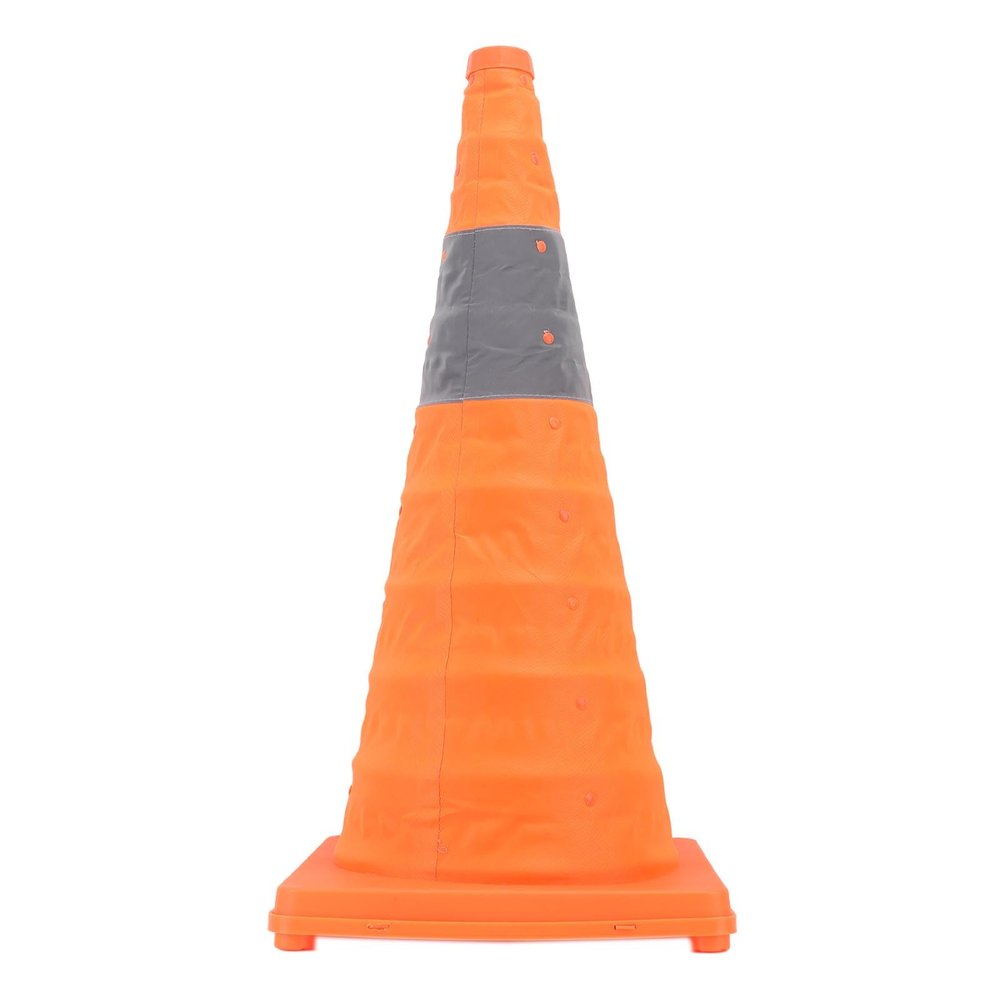 Foldable Traffic Safety Cone with Reflective Collars, 60 cm/23.6 in