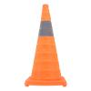 Foldable Traffic Safety Cone with Reflective Collars, 60 cm/23.6 in view 1