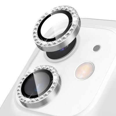 Camera Protector for iPhone 16 Pro Max, Diamond 9H Tempered Glass Lens Protector with Sparkling Crystal Aluminum Alloy Ring