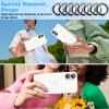 Camera Protector for iPhone 16 Pro Max, Diamond 9H Tempered Glass Lens Protector with Sparkling Crystal Aluminum Alloy Ring view 2