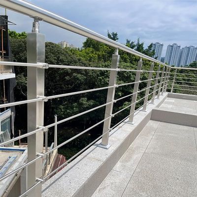 Cable Railing Kit for Stairs, Decks, Balconies, Porches, Gardens & Pools, 35.4/43.3 in Tall