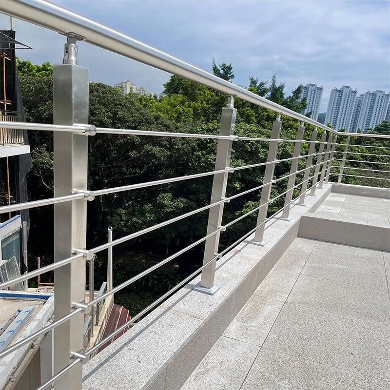 Cable Railing Kit for Stairs, Decks, Balconies, Porches, Gardens & Pools, 35.4/43.3 in Tall