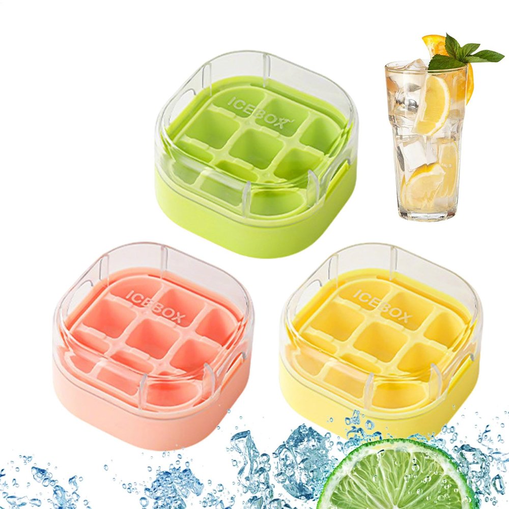 Small Ice Cube Trays – Reusable Square Ice Maker Mold