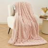 CURECURE Heated Blanket Electric Throw 130 x 180 cm, M-Pattern, Pink view 1