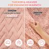 CURECURE Heated Blanket Electric Throw 130 x 180 cm, M-Pattern, Pink view 2