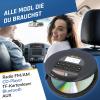 Nomad Portable CD Player with Bluetooth, FM Radio, and Headphones view 3
