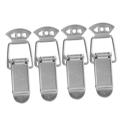 Holibanna 4-Pack Metal Spring Latches, Cabinet Latches, Silver