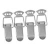 Holibanna 4-Pack Metal Spring Latches, Cabinet Latches, Silver view 1