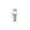 Holibanna 4-Pack Metal Spring Latches, Cabinet Latches, Silver view 2