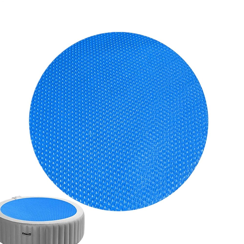 JIEBWCHA Solar Pool Cover for In-Ground Pools, Trim-to-Fit Round Cover