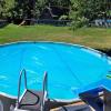JIEBWCHA Solar Pool Cover for In-Ground Pools, Trim-to-Fit Round Cover view 2