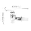 2-Piece Replacement Taps for Beverage Dispensers, ABS, Silver view 2