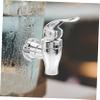 2-Piece Replacement Taps for Beverage Dispensers, ABS, Silver view 4