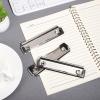 12 cm Metal Clipboard Clips with Rubber Corners, 1 Set, Silver view 2