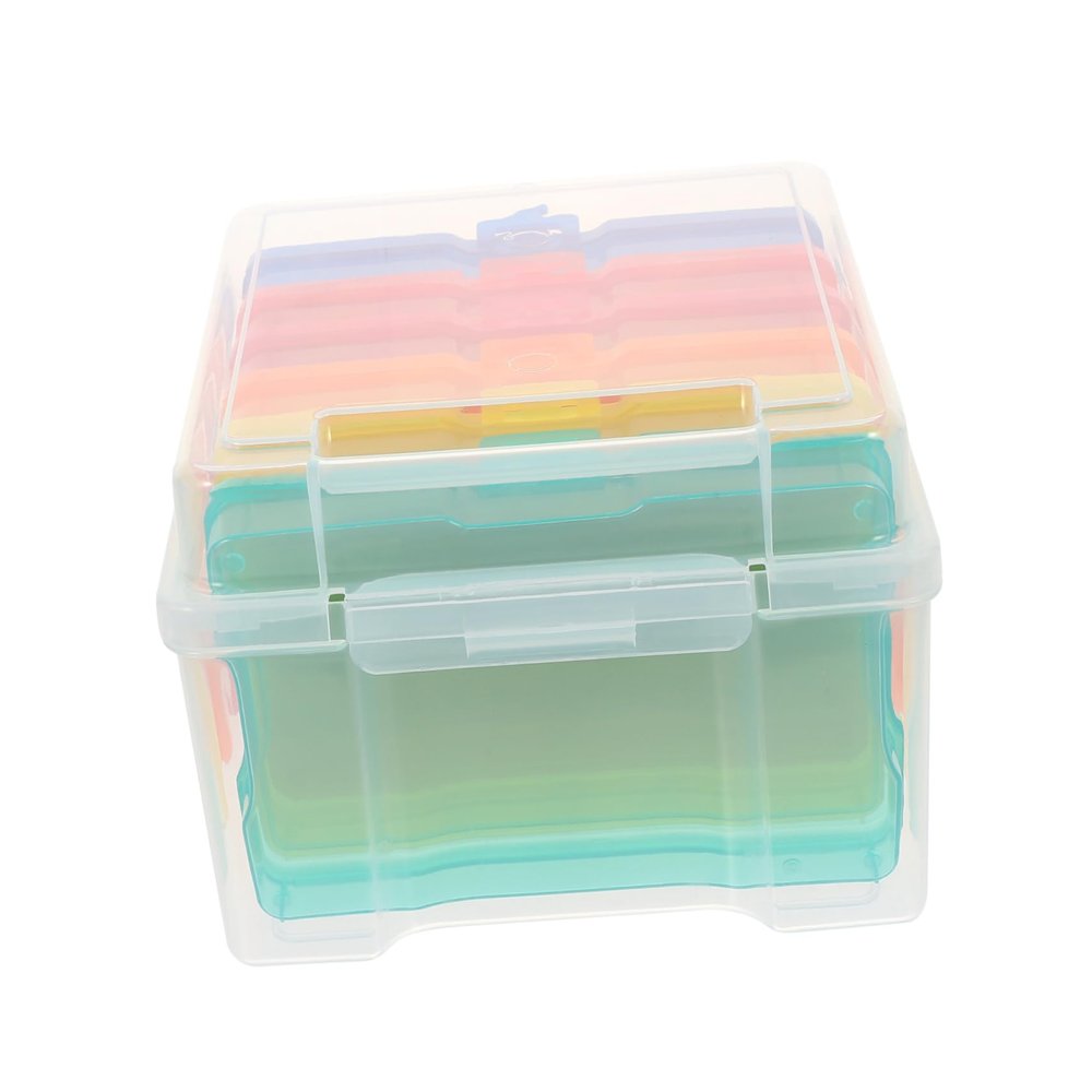 Plastic Photo Storage Box, 1 Set, Multifunctional