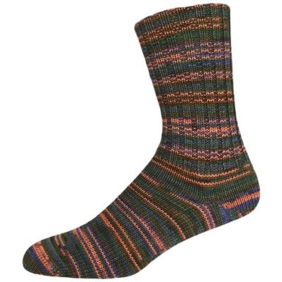 KK Collection Sensitive Socks Color 95 - Orange/Brown/Olive/Blue