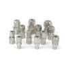 RUAJOGYNVM 1-Piece 1/8" BSPT Male to 6 mm OD Tube 304 Stainless Steel Double-Ferrule Compression Fitting view 1