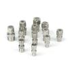 RUAJOGYNVM 1-Piece 1/8" BSPT Male to 6 mm OD Tube 304 Stainless Steel Double-Ferrule Compression Fitting view 2