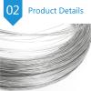 STSTS Nitinol Wire, Pretrained Shape-Memory Wire, 1 Meter, 5 mm (4 mm) Diameter view 3