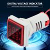 LED Digital Voltmeter, 22 mm, 60–500 V / 0–100 A Dual Display, Red view 2