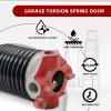 DEEPDREAM Garage Door Torsion Springs, 5.1 cm Diameter, Spring Set with Non-Slip Winding Bars and Gloves, Black Coated Springs, 18,000+ Cycles view 4