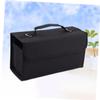 FONDOTIN Marker Storage Case, Durable Nylon, Shoulder Strap and Zipper, Black view 3
