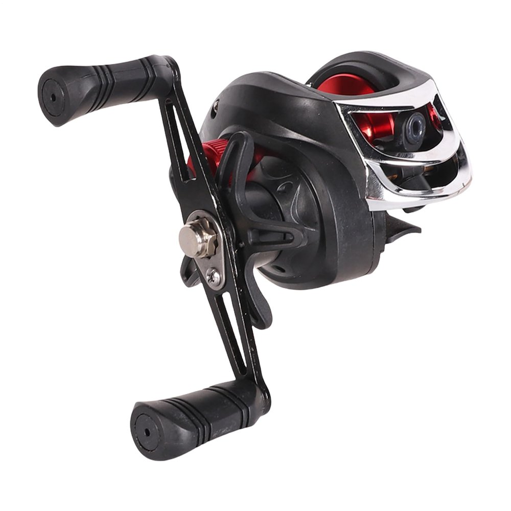 Catfish Rock Adjustable Fishing Reel, 7.2:1 High-Speed Gear Ratio, Lightweight, for Bass, Trout and Surf Fishing, 5.91 x 4.72 x 3.94 in