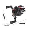 Catfish Rock Adjustable Fishing Reel, 7.2:1 High-Speed Gear Ratio, Lightweight, for Bass, Trout and Surf Fishing, 5.91 x 4.72 x 3.94 in view 2