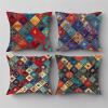 20 x 20 in Pillow Covers, Set of 4, Geometric Outdoor Decorative Covers view 1