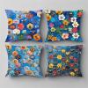 4-Pack 65 x 65 cm Waterproof Outdoor Pillow Covers, Double-Sided Geometric Print view 1
