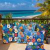 4-Pack 65 x 65 cm Waterproof Outdoor Pillow Covers, Double-Sided Geometric Print view 2