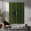 DMZPKZB Natural Landscape Canvas Wall Art, Meadow and Woman, Framed, Green, 30 x 45 cm view 2