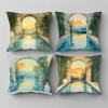 65 x 65 cm Outdoor Landscape Pillow Covers, Double-Sided Print, Waterproof, 4-Pack view 1