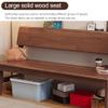 FUYAO Wooden Dining Bench with Backrest and Solid Wood Legs for Dining Room, Living Room, Hallway, or Bedroom view 3