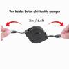 Ouitble Retractable CAT6 Ethernet Cable, RJ45, 2 m view 3