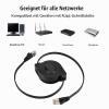 Ouitble Retractable CAT6 Ethernet Cable, RJ45, 2 m view 4