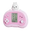 LZYCH Cute Cartoon Block Game Console, Portable, 26 Retro Games, Adjustable Difficulty, Pink view 1