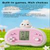 LZYCH Cute Cartoon Block Game Console, Portable, 26 Retro Games, Adjustable Difficulty, Pink view 3