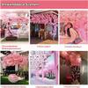 1.8 × 1.5 m Artificial Cherry Blossom Tree, Handmade Silk Sakura Branch view 3