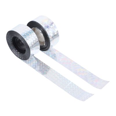 BAZEITFLOW 2-Roll Reflective Bird Deterrent Strips for Gardens