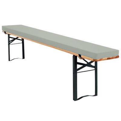 EXZFW Water-Resistant Beer Bench Cushion, Gray