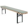 EXZFW Water-Resistant Beer Bench Cushion, Gray view 1