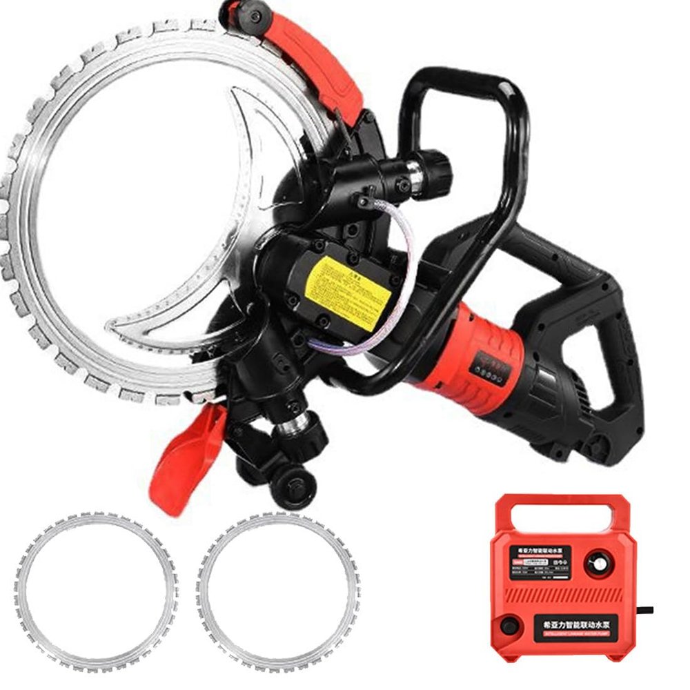 GJBMXSM Concrete Ring Saw, 8,800/9,500 W Brushless Electric Saw, 27 cm, 2 Blades