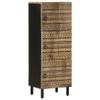 LLEZKBR Cabinets & Storage – Highboard, 40 x 33.5 x 110 cm, Solid Raw Mango Wood view 1