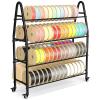 3D Printer Filament Storage Rack, 7-Tier Metal Rack with Casters, Holds 102 1 kg Spools view 1