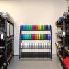 3D Printer Filament Storage Rack, 7-Tier Metal Rack with Casters, Holds 102 1 kg Spools view 2