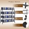 3D Printer Filament Storage Rack, 7-Tier Metal Rack with Casters, Holds 102 1 kg Spools view 3