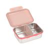 LÄSSIG Kids' Stainless Steel Lunchbox with Divider, Sunny Explorer Rose/Pink view 2