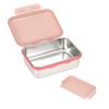 LÄSSIG Kids' Stainless Steel Lunchbox with Divider, Sunny Explorer Rose/Pink view 3